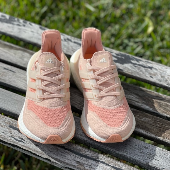 adidas Ultraboost 21 W Halo Blush Pink White Women Running size 6.5 - Picture 8 of 14